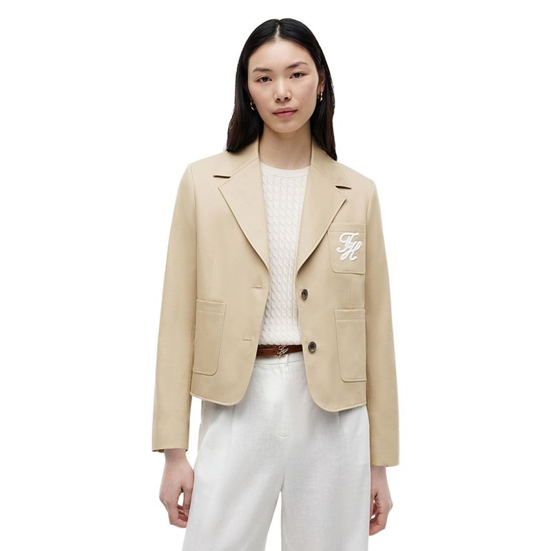 Ženski sako Tommy Hilfiger chino dressing cotton blazer