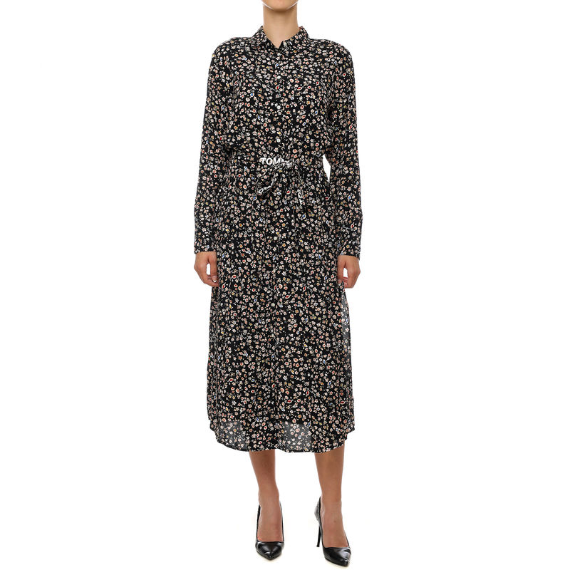 Ženska haljina Tommy Hilfiger Tjw Floral Belted Midi Dress