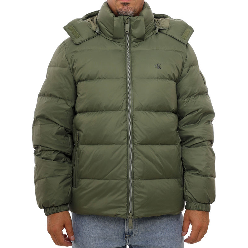 Muška jakna Calvin Klein Ls nylon zip off hood down puffe