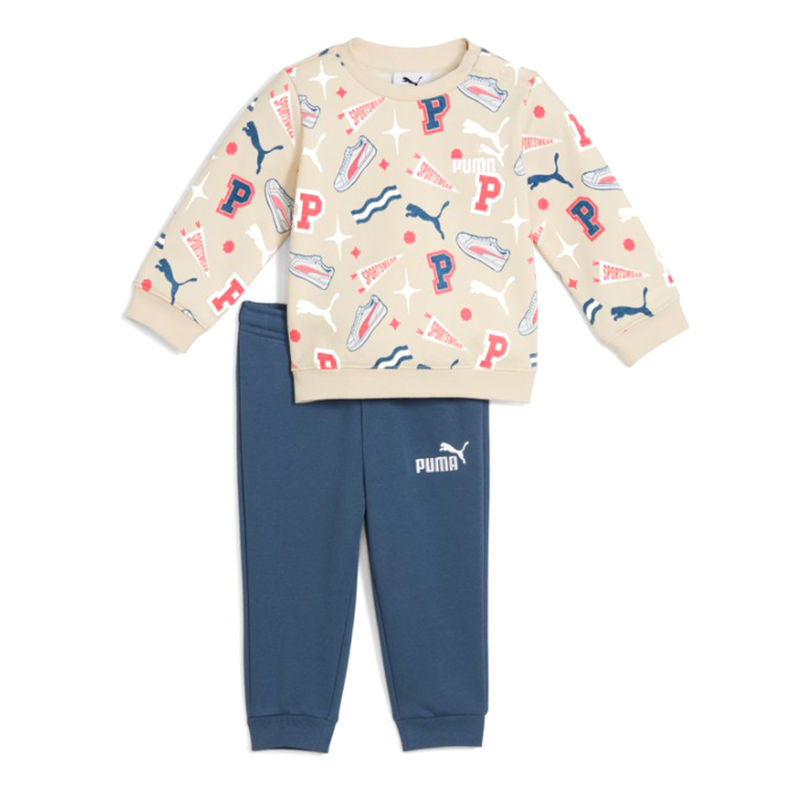 Dečija trenerka Puma Minicats aop crew set fl inf