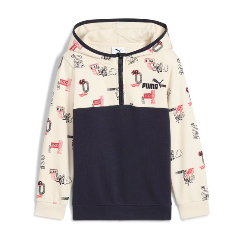 Dečiji duks sa zipom Puma Little runners half-zip hoodie ps