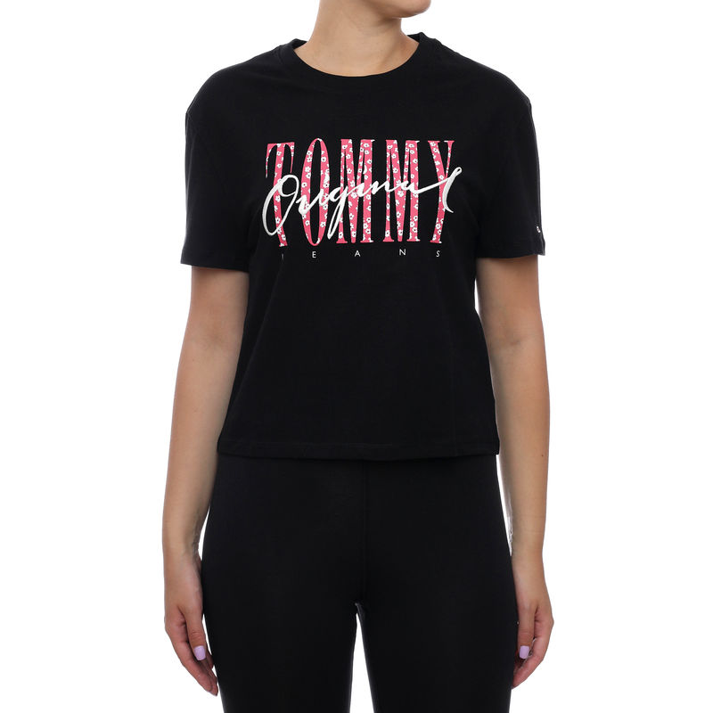 Ženska majica Tommy Hilfiger-FLORAL DETAIL TEE