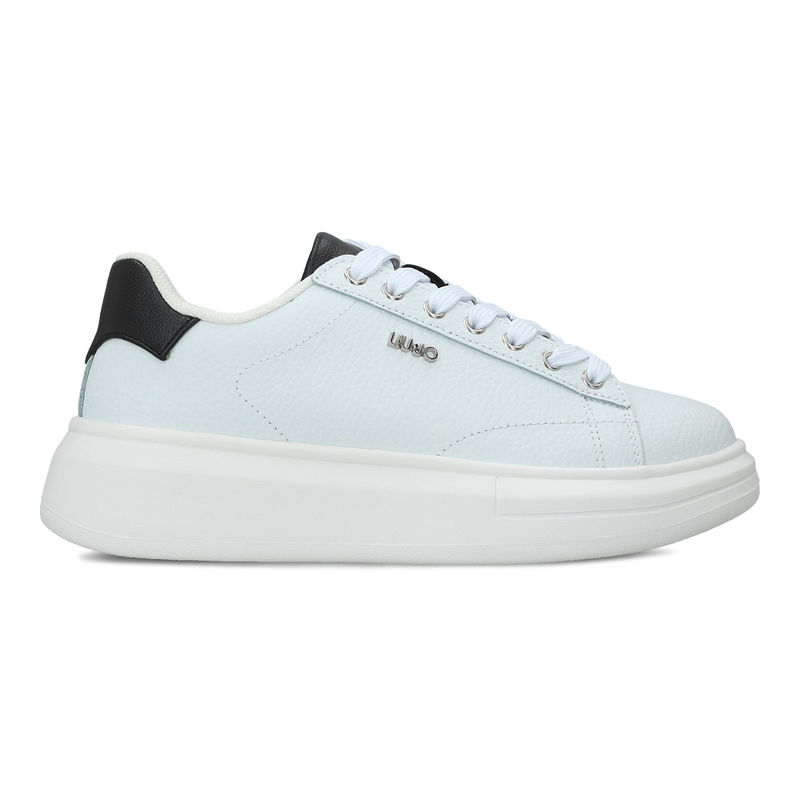 Ženske patike Liu Jo Babol 01 sneaker tumbled leather/meta white/black