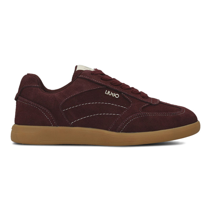 Ženske patike Liu Jo Connor 01 sneaker cow suede cremisi
