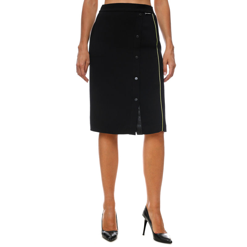 Ženska suknja Karl Lagerfeld CADY SKIRT W/ PRESS STUDS
