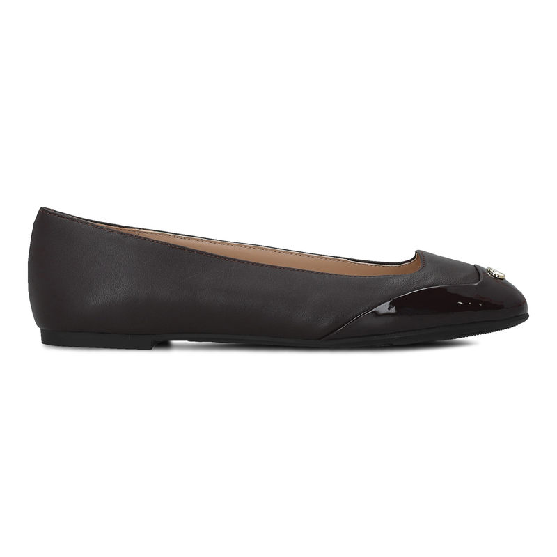 Ženske baletanke Liu Jo Brigitte 03 ballerina nappa/patent amarone