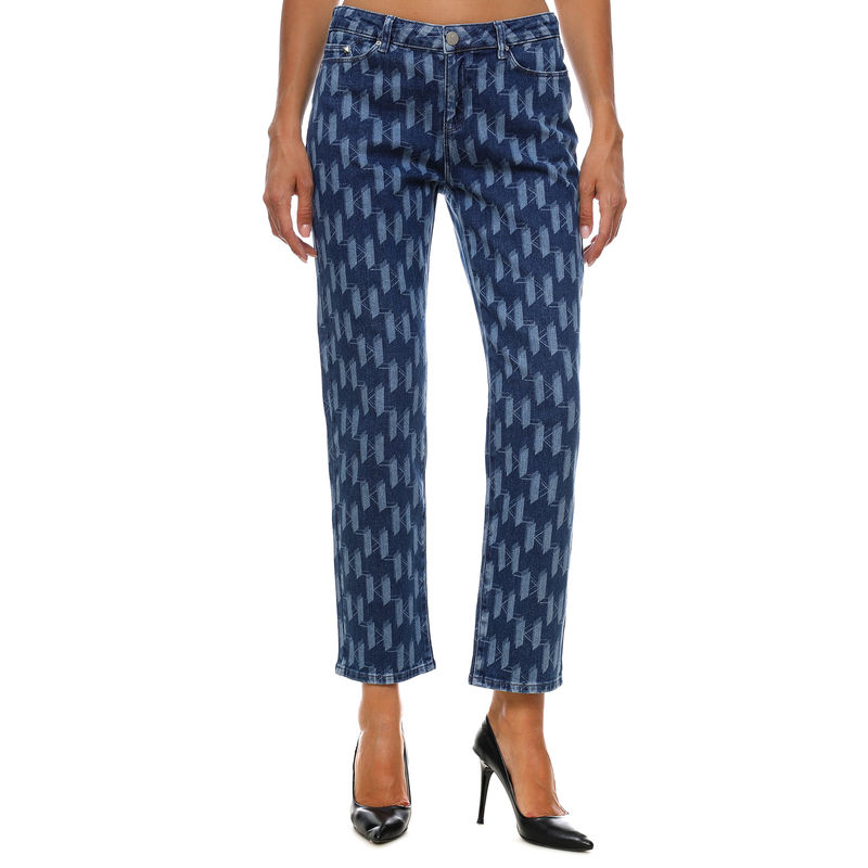 Ženske farmerke Karl Lagerfeld MONOGRAM GF DENIM PANTS