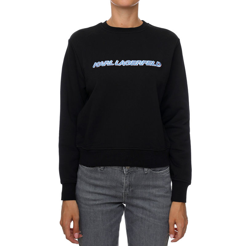 Ženski duks Karl Lagerfeld FUTURE LOGO CROP SWEATSHIRT
