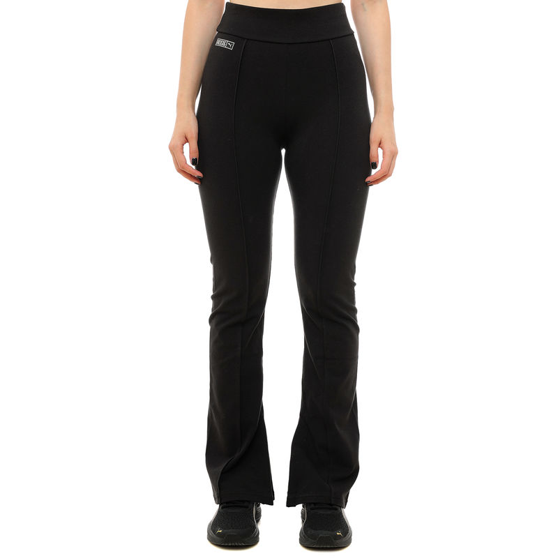 Ženska trenerka donji deo Puma X rosé slim pintuck flared leggings