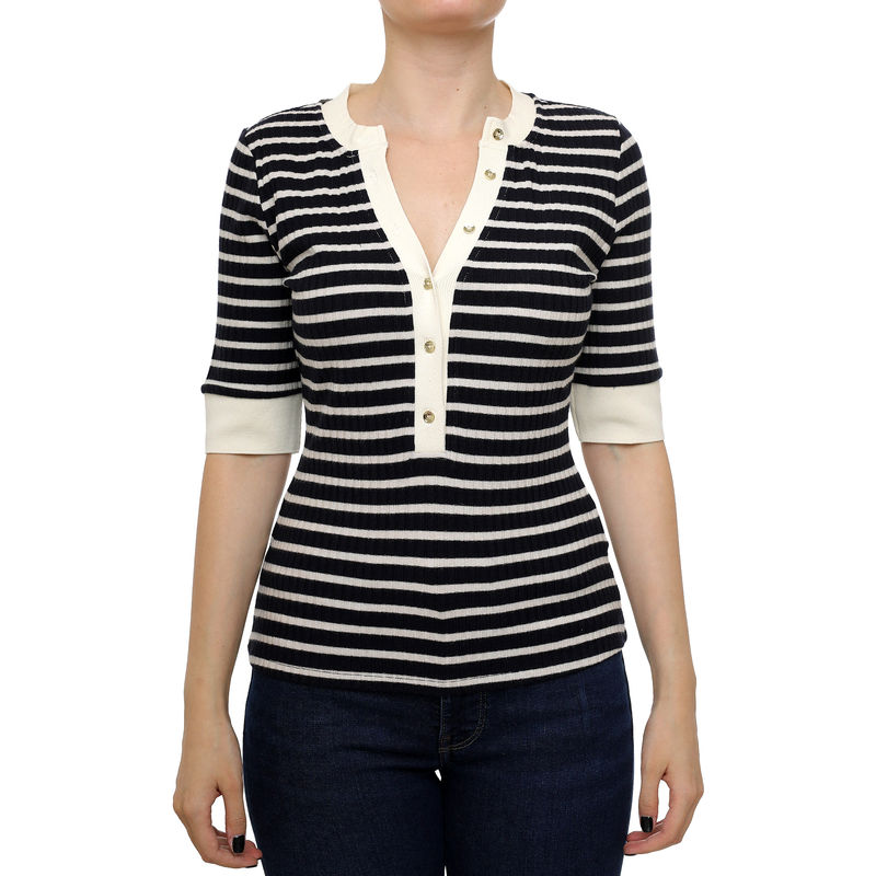 Ženska top majica Guess 3/4 sl serafino striped top
