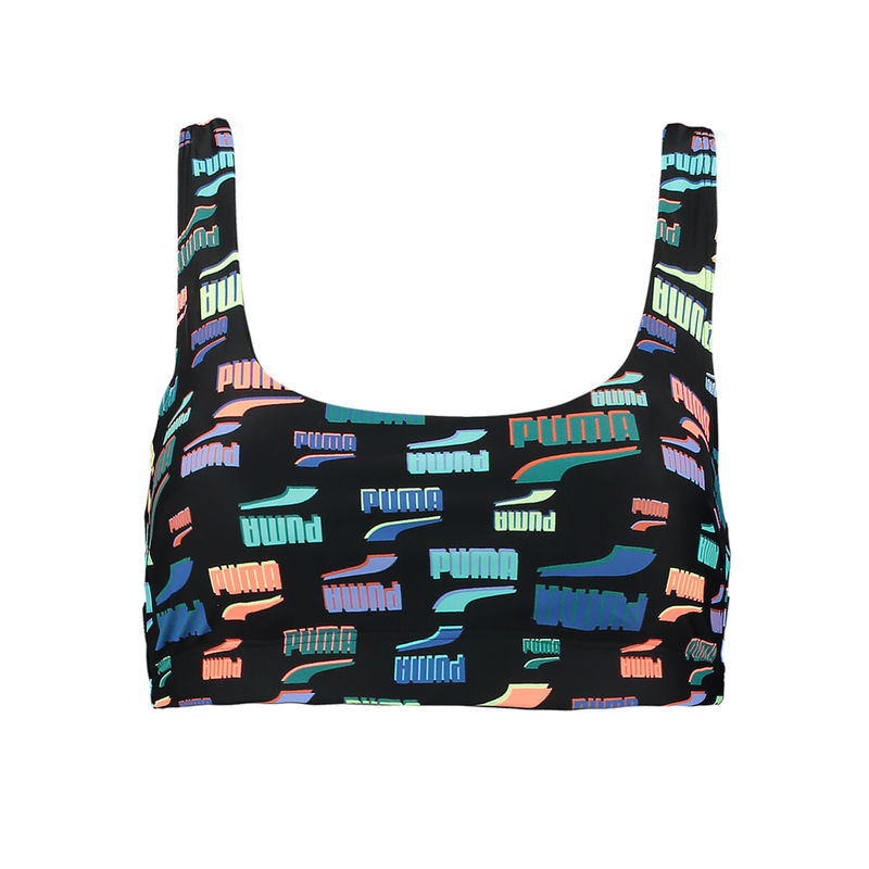 Ženski kupaći gornji deo Puma SWIM WOMEN PRINTED SCOOP NECK TOP 1P