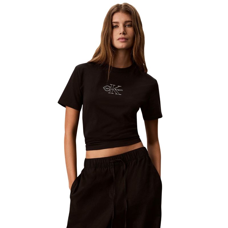 Ženska majica Calvin Klein ss classic seasonal monologo tee