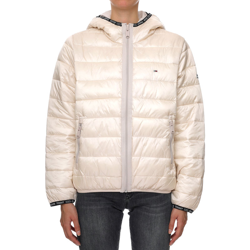 Ženska zimska jakna Tommy Hilfiger QUILTED TAPE HOODED JACKET