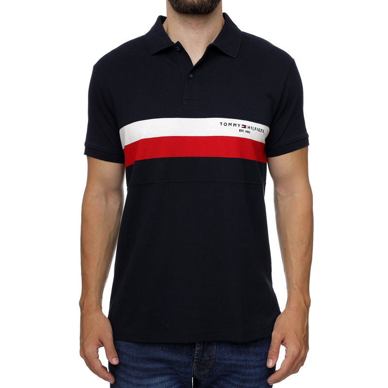 Muška polo majica Tommy Hilfiger Chest Colourblock Slim