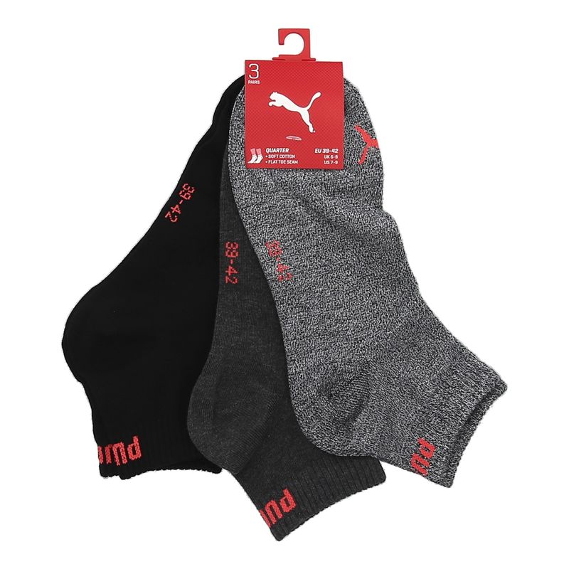 Čarape Puma UNISEX QUARTER PLAIN 3P