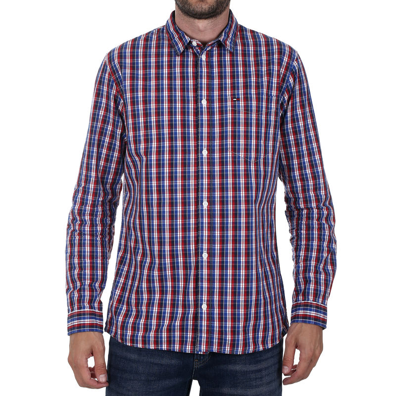 Muška košulja TOMMY HILFIGER TJM ESSENTIAL MINI CHECK SHIRT