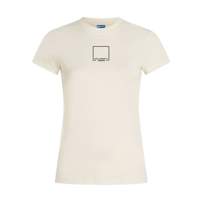 Ženska majica Klj Slim outline logo tee