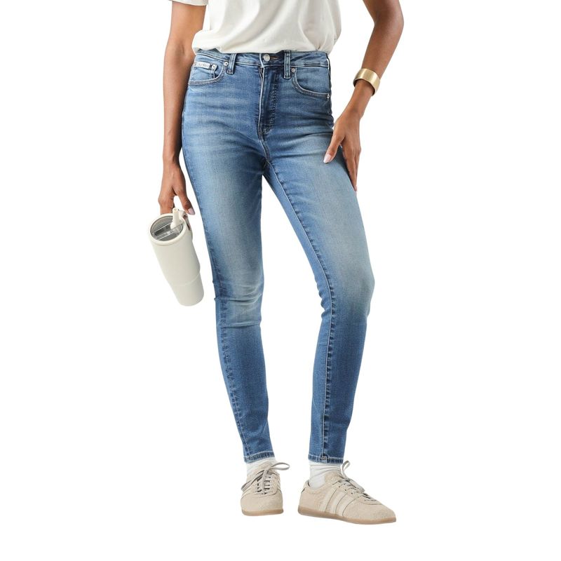 Ženske farmerke Calvin Klein high rise skinny indigo station