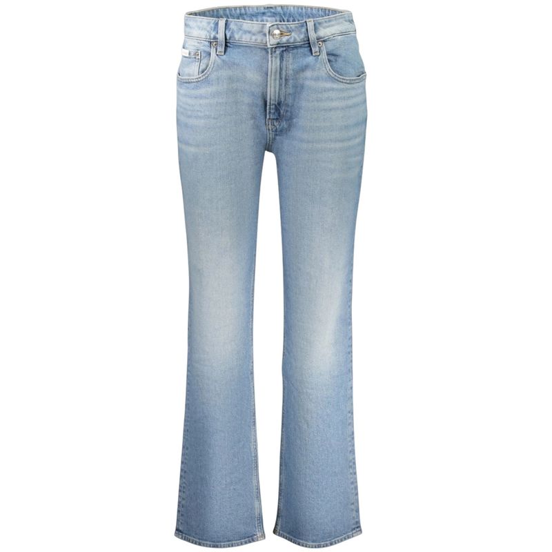 Ženske farmerke Calvin Klein high rise straight aqua cast