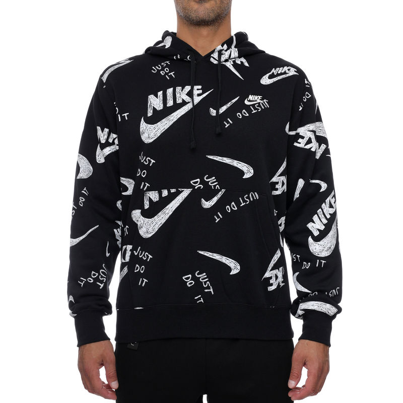 nike m nsw club hoodie po bb aop 1