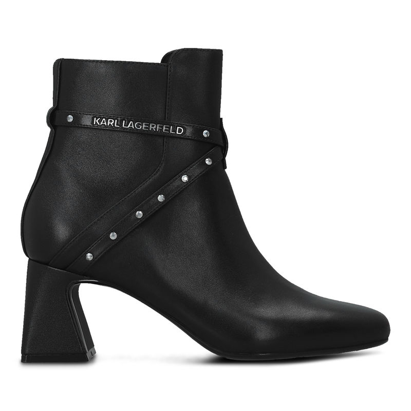 Ženske čizme sa štiklom Karl Lagerfeld Beata studs ankle boot