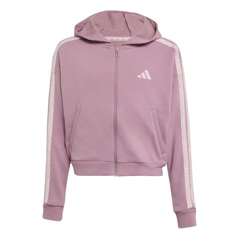 Dečiji duks sa zipom i kapuljačom adidas Jg an 3s ft fz