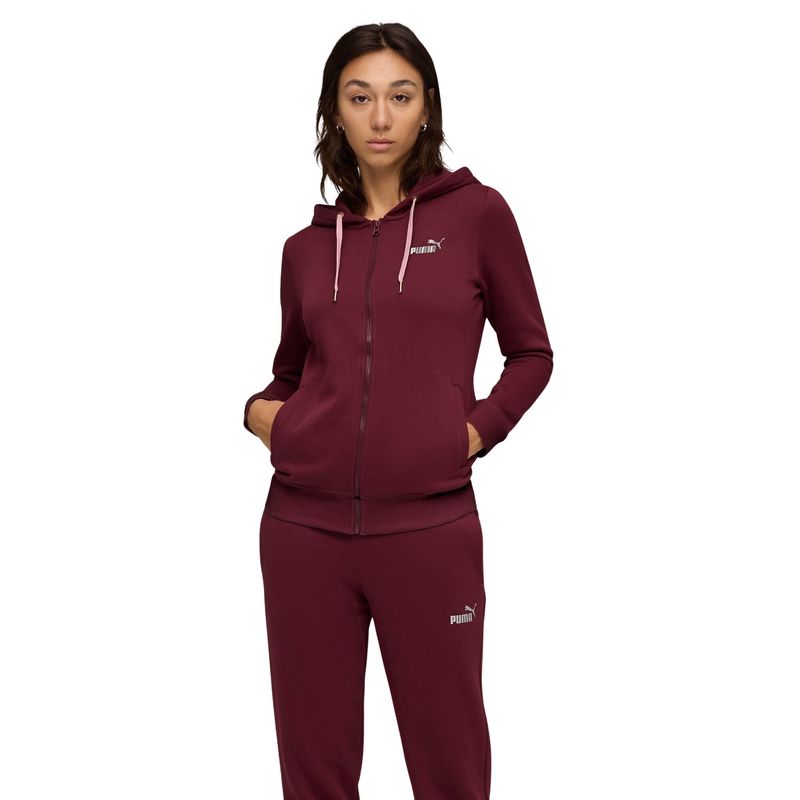 Ženska trenerka Puma Metallic hooded sweat suit fl op