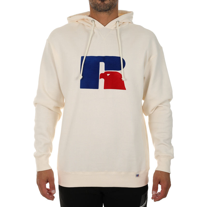 Muški duks Russell Athletic MIKE - LARGE FLOCK LOGO HOODY