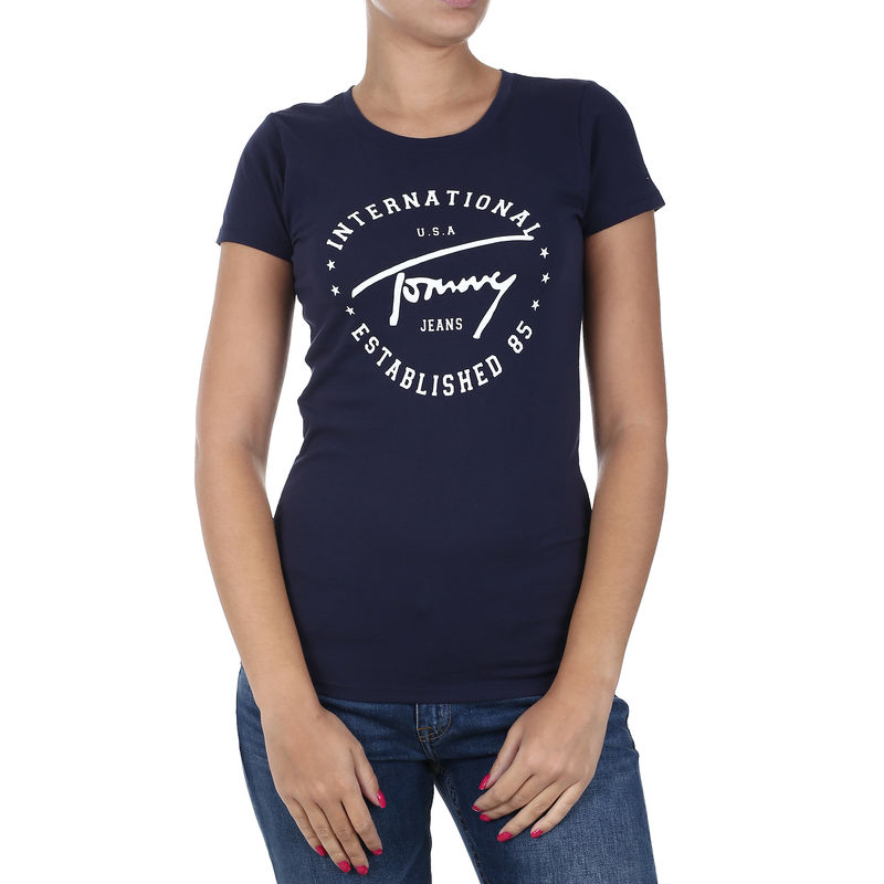 Ženska majica TOMMY HILFIGER TJW TOMMY SCRIPT CIRCLE TEE