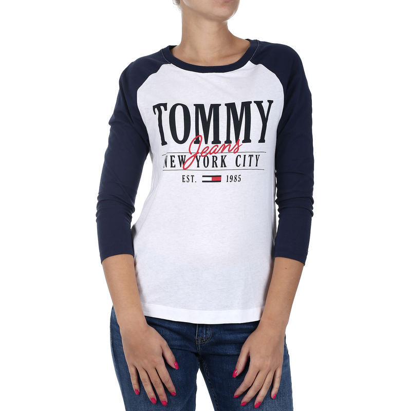 Ženski duks TOMMY HILFIGER TJW RAGLAN LOGO LONGSLEEVE