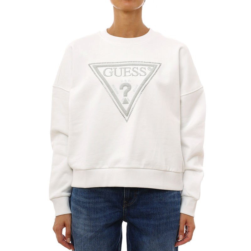 Ženski duks Guess Cn triangle glitter sweatshirt