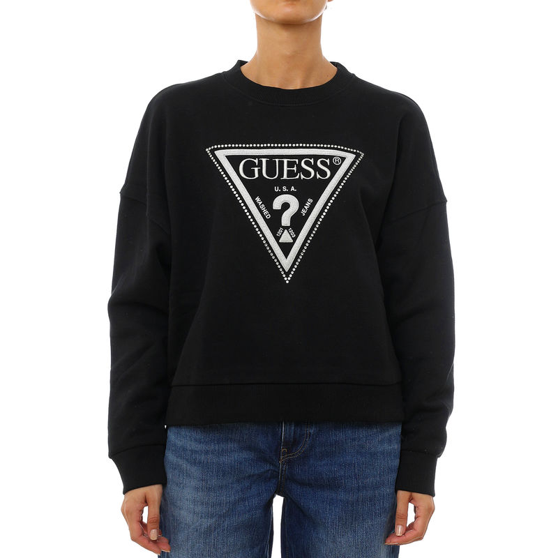 Ženski duks Guess Cn triangle glitter sweatshirt