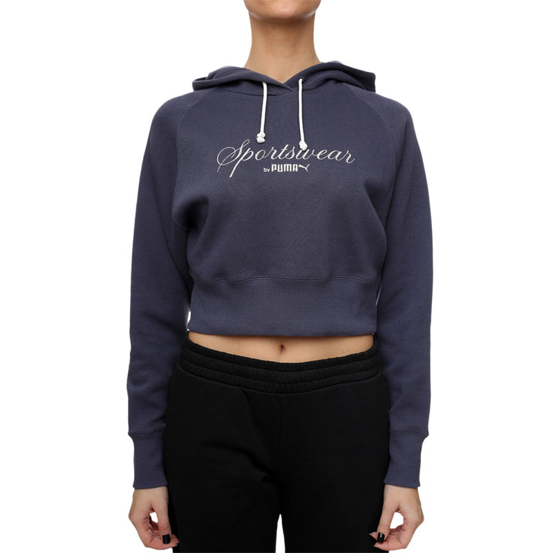 Ženski duks Puma Classics+ relaxed cropped hoodie