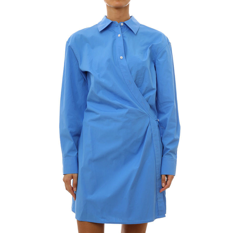 Ženska haljina Calvin Klein cotton poplin mini shirtdress