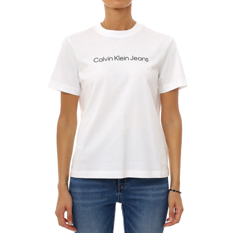 Ženska majica Calvin Klein a- inst. logo classic tee ss
