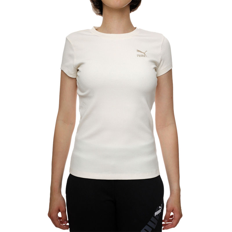 Ženska majica Puma Classics ribbed slim tee