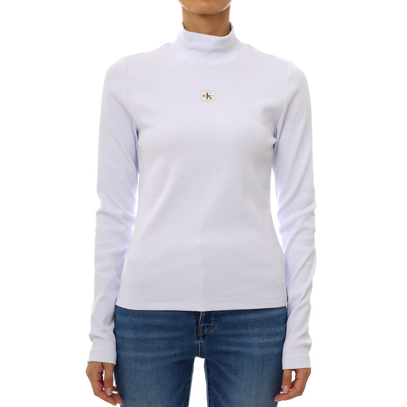 Ženska rolka Calvin Klein Ls woven label turtleneck