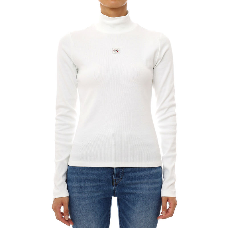 Ženska rolka Calvin Klein ls woven label turtleneck