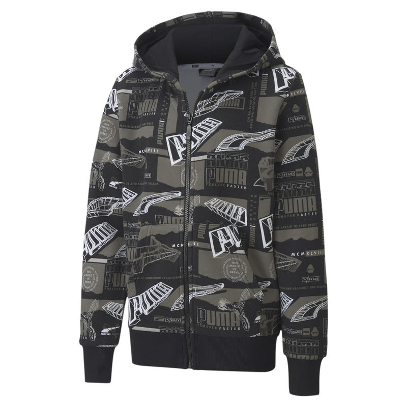 Dečiji duks Puma Alpha AOP Hooded Jacket FL B