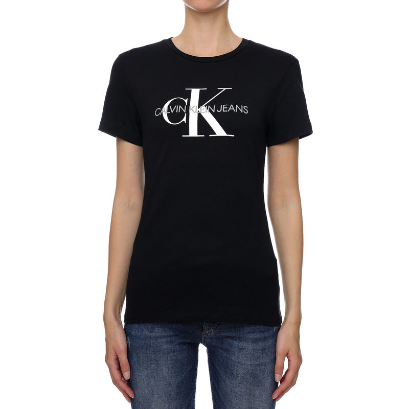 Ženska majica Calvin Klein CORE MONOGRAM LOGO REGULAR FIT TEE