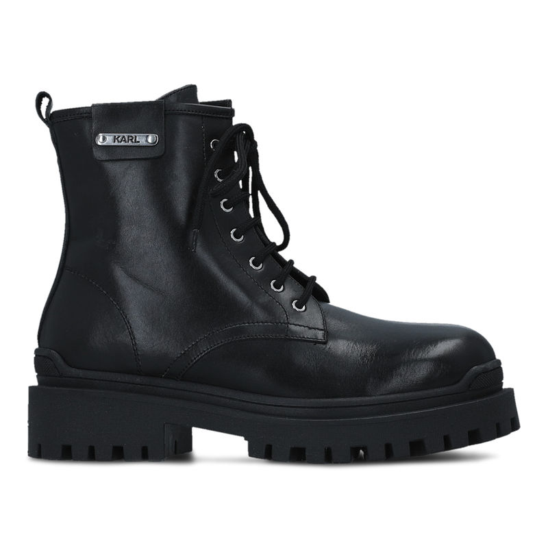 Ženske čizme Karl Lagerfeld BIKER II MID LACE BOOT