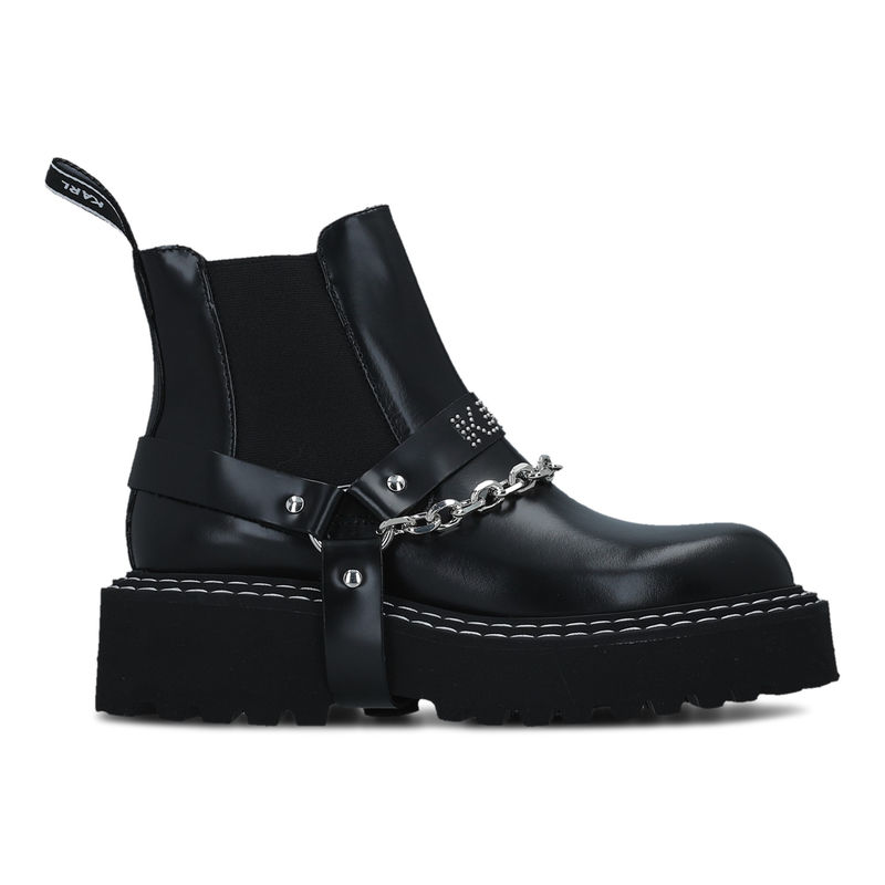 Ženske čizme Karl Lagerfeld PATROL II STRAP GORE BOOT LTHR