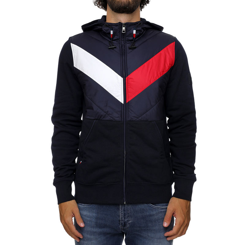 Muški duks Tommy Hilfiger MIX MEDIA ZIP THROUG