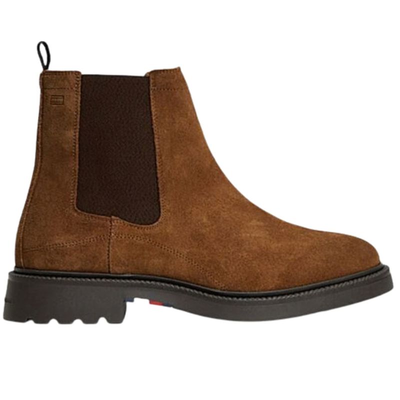 Muške čizme Tommy Hilfiger corporate casual suede chelsea