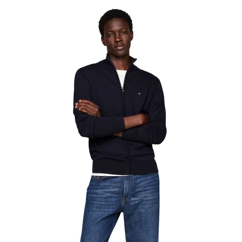 Muški džemper sa zipom Tommy Hilfiger essential cotton zip thru