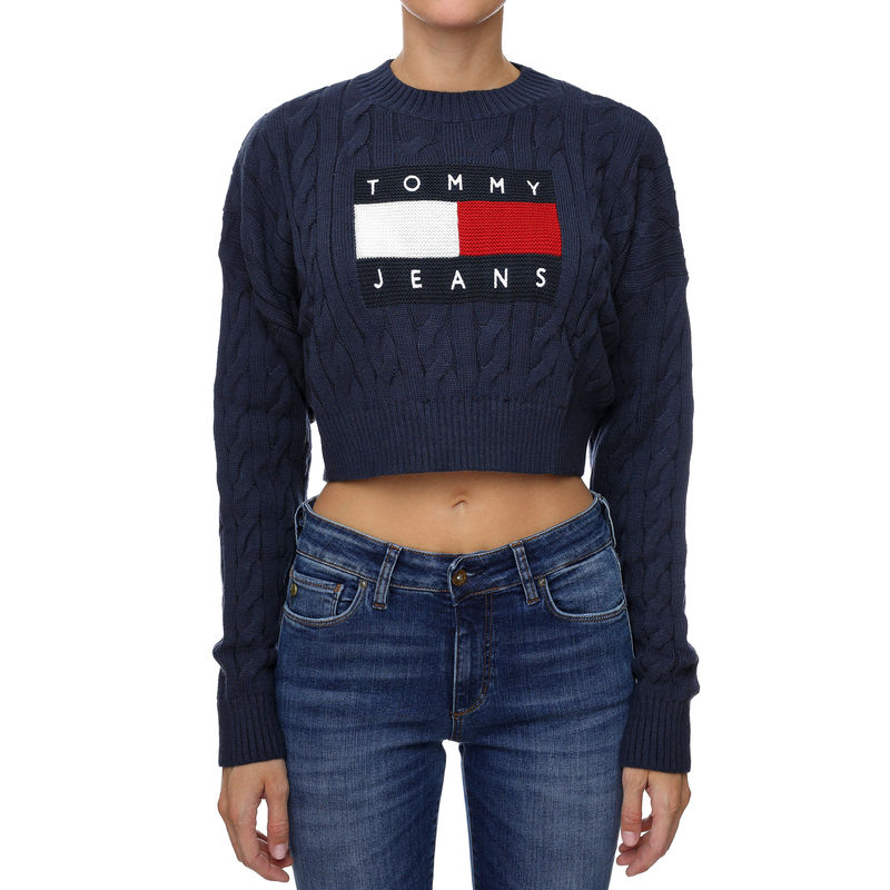 Ženski džemper Tommy Hilfiger TJW BXY CENTER FLAG SWEATER