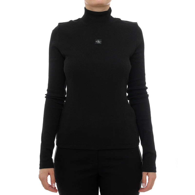 Ženska rolka Calvin Klein ls woven label turtleneck