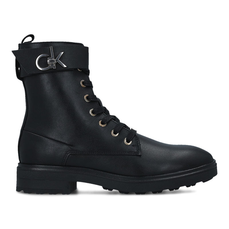 Ženske čizme CALVIN KLEIN CLEAT BIKER BOOT W/HDW