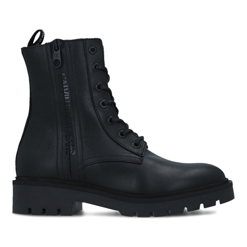 Ženske čizme CALVIN KLEIN COMBAT MID LACEUP BOOT W ZIP