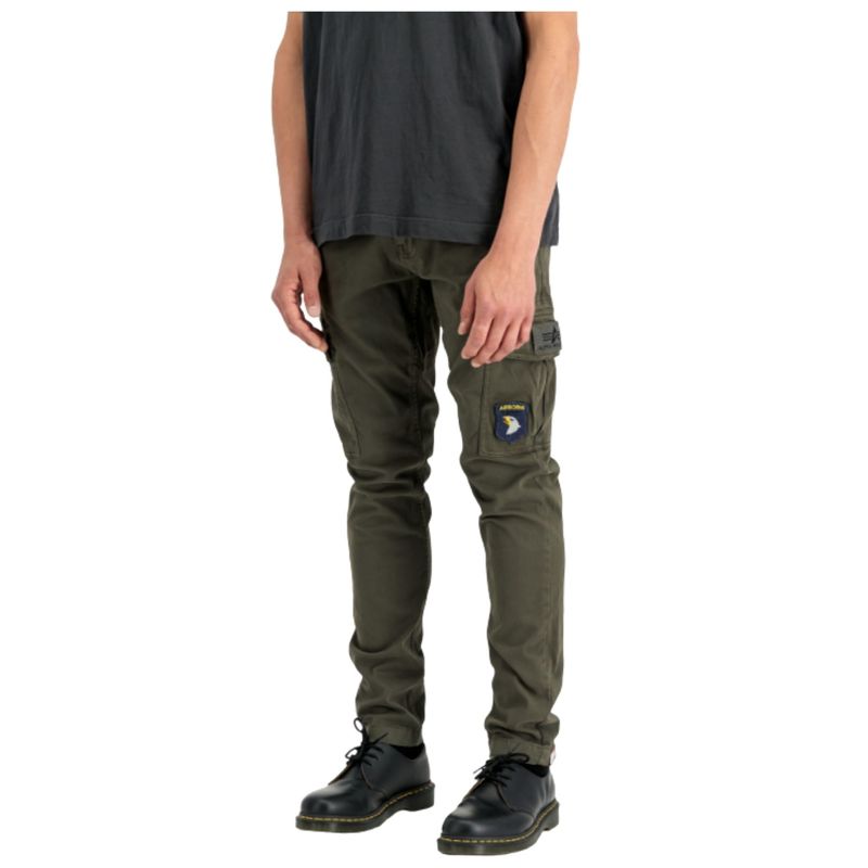 Muške pantalone Alpha Industries petrol patch pant
